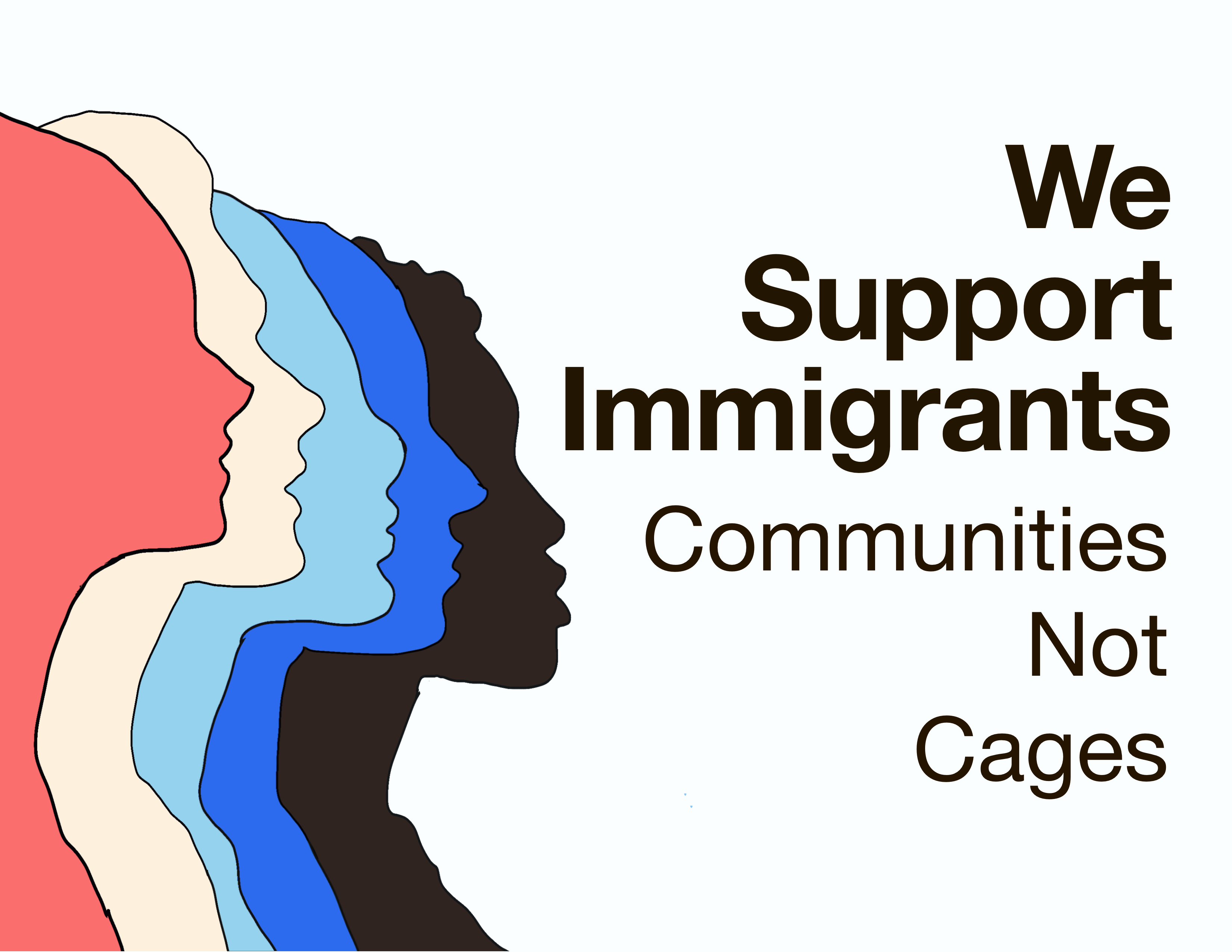 we support migrants sign